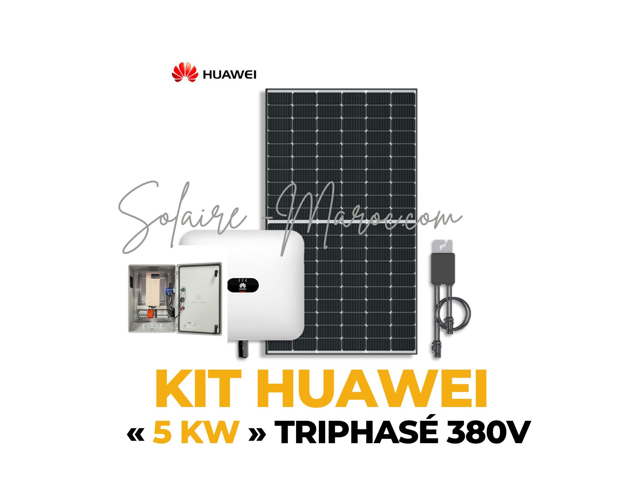 Kit Solaire Raccordé au réseau/ Onduleur SMA 5Kw/ Monophasé 220V/  10Panneaux